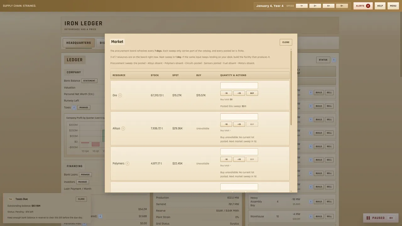 Iron Ledger: Deterrence Has A Price Screenshot 8