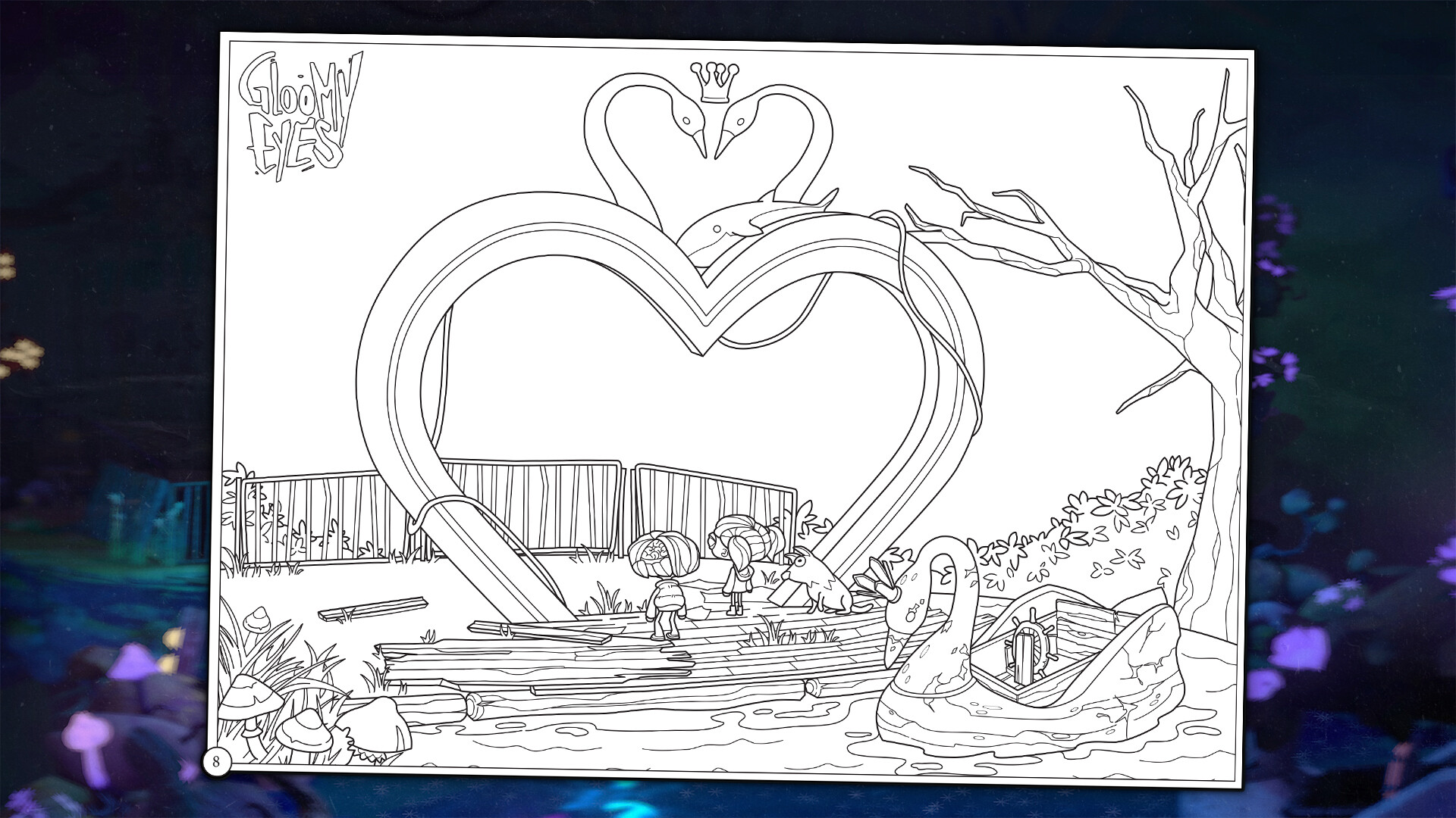 Gloomy Eyes - Coloring Book Screenshot 2