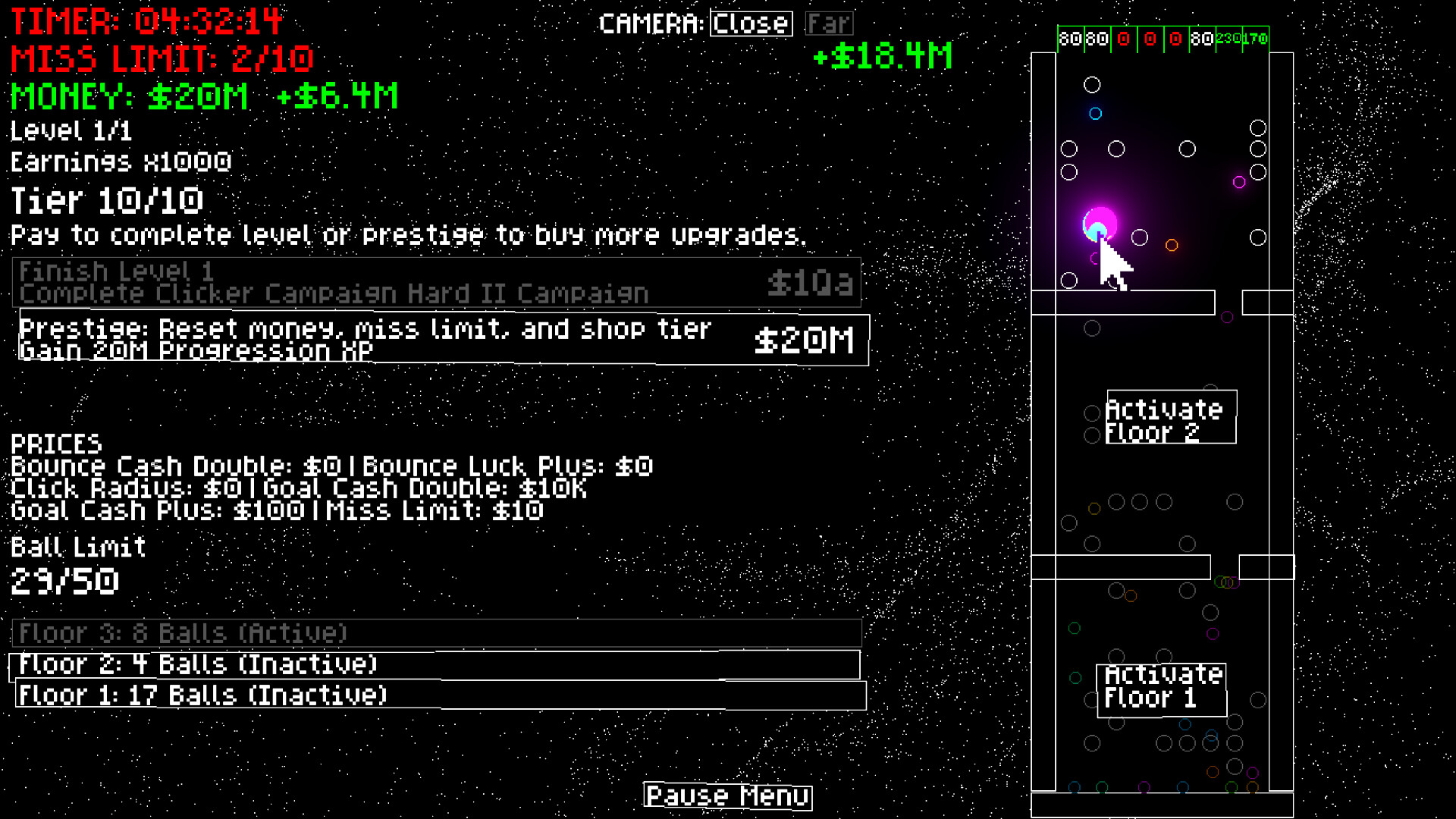 Clicker Climber: Reverse Pachinko Screenshot 4