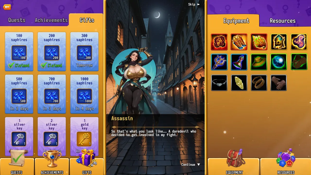 Raid of Lust: Match & Magic Screenshot 13