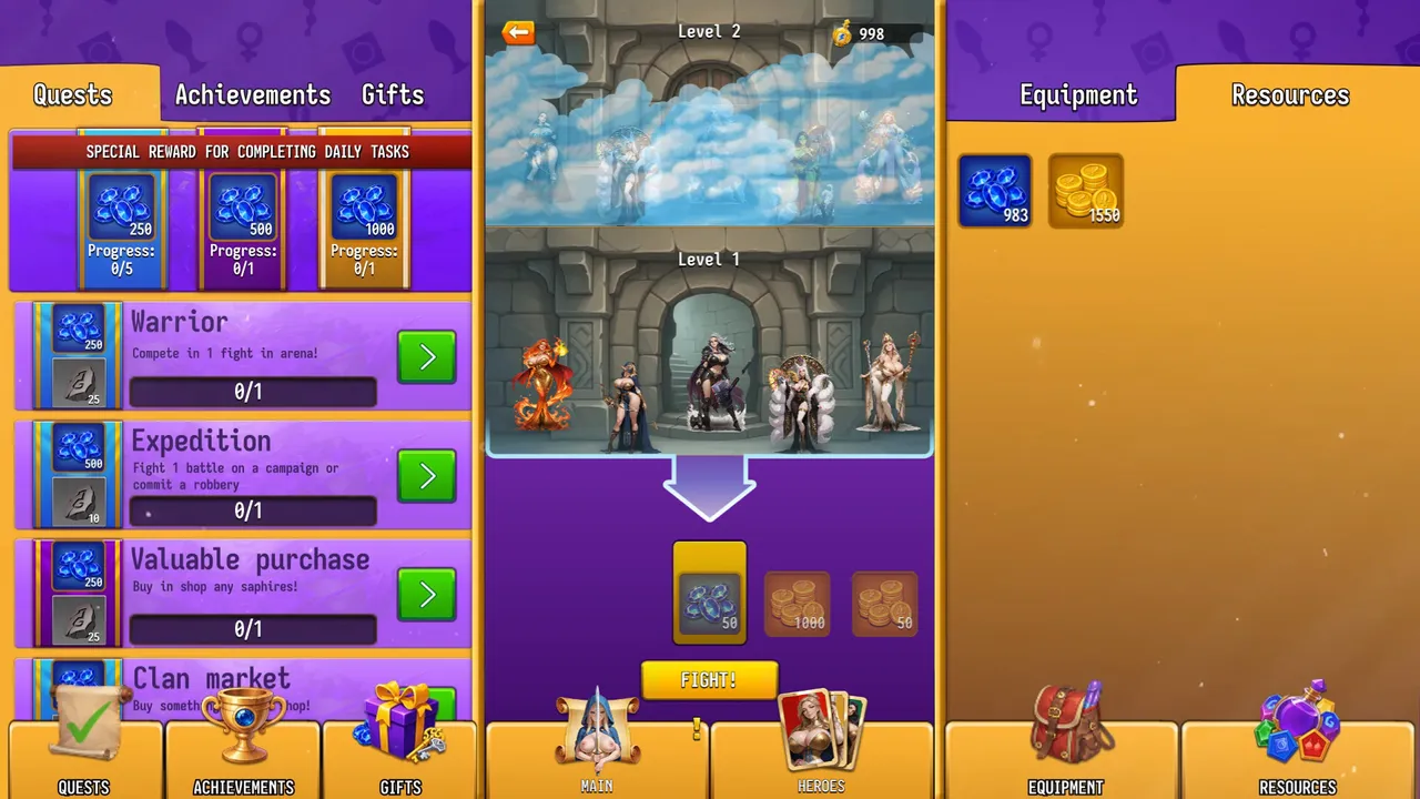 Raid of Lust: Match & Magic Screenshot 15