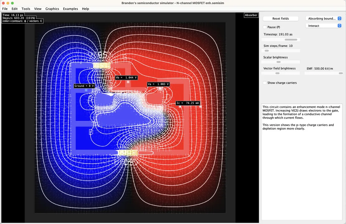 Brandon's Semiconductor Simulator Screenshot 5