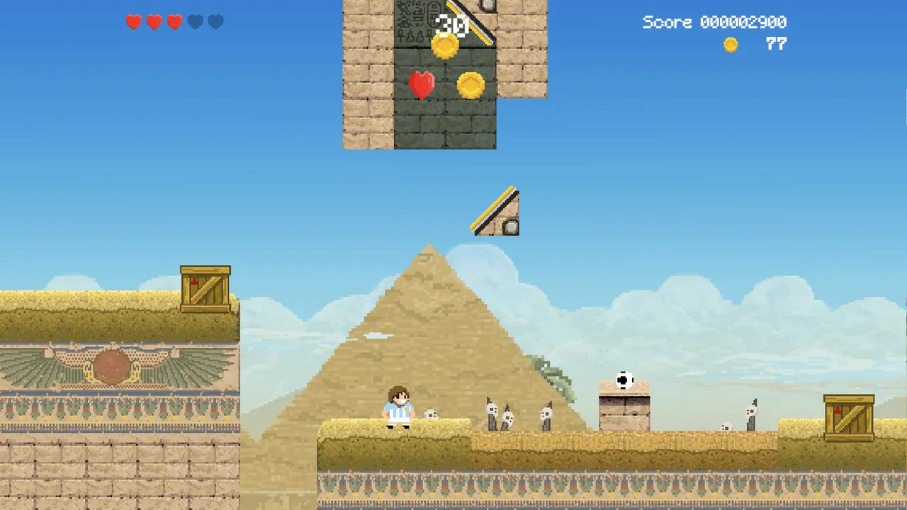 Soccerboy vs Aliens - World 2 - Desert Arena Screenshot 1