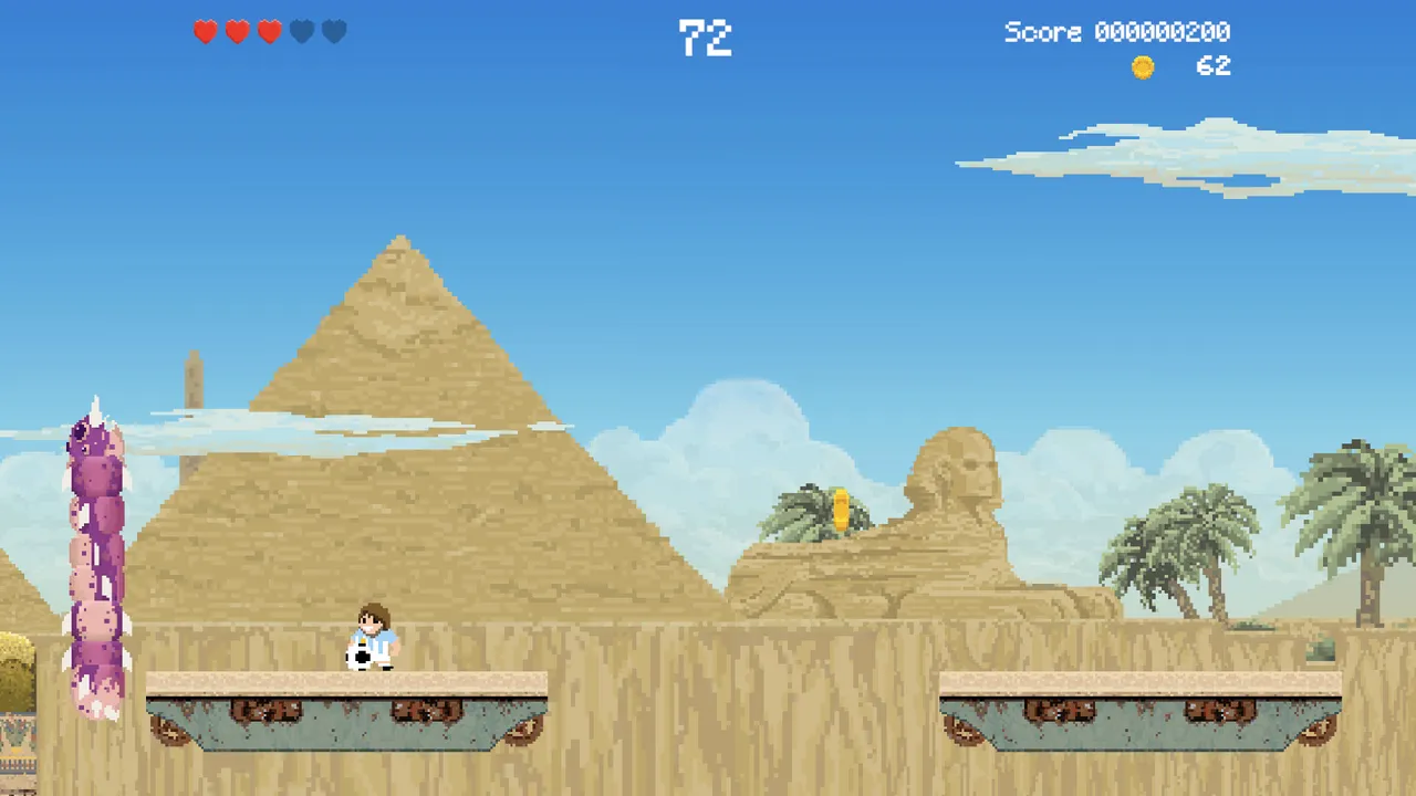 Soccerboy vs Aliens - World 2 - Desert Arena Screenshot 4