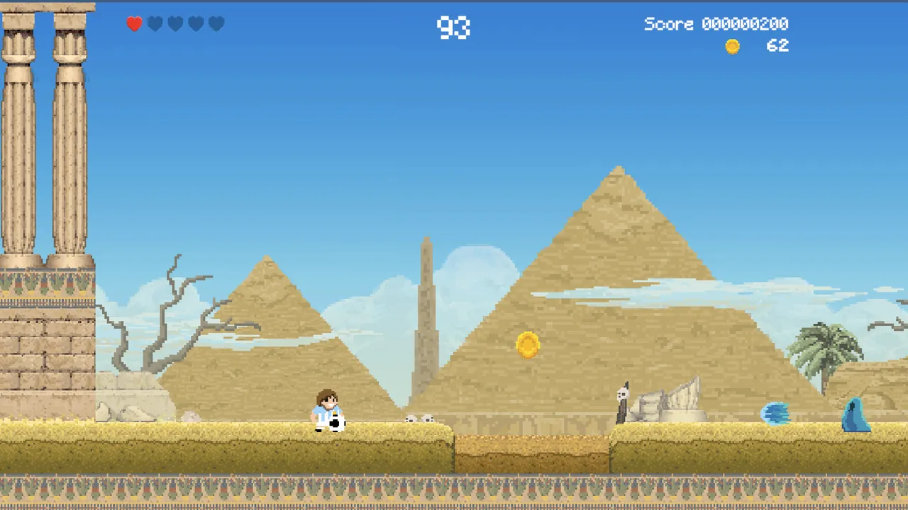Soccerboy vs Aliens - World 2 - Desert Arena Screenshot 0