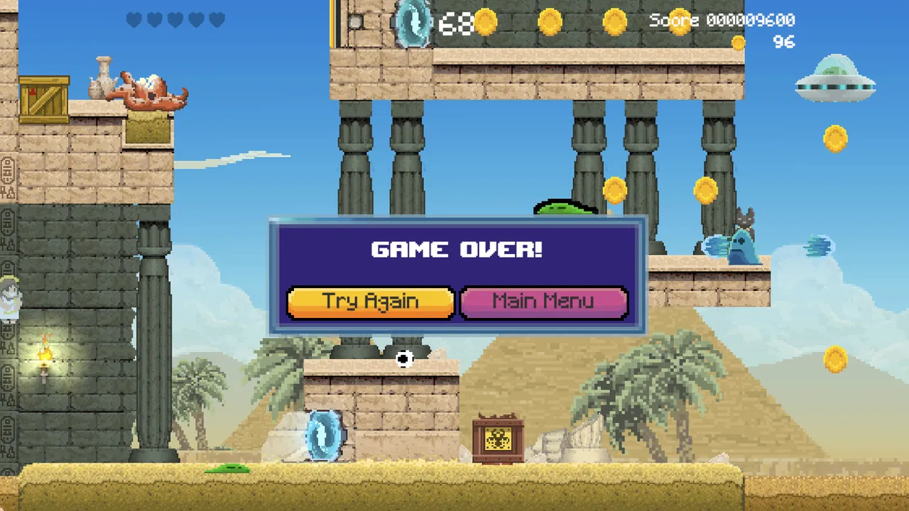 Soccerboy vs Aliens - World 2 - Desert Arena Screenshot 2