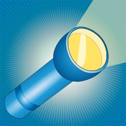 Shine bright like a flashlight icon