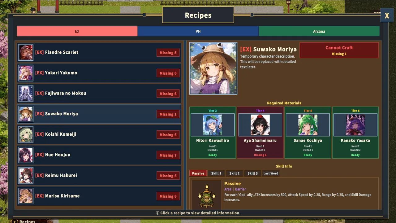 Touhou Defense Tale ~ AI Test in Touhou ~ Screenshot 1