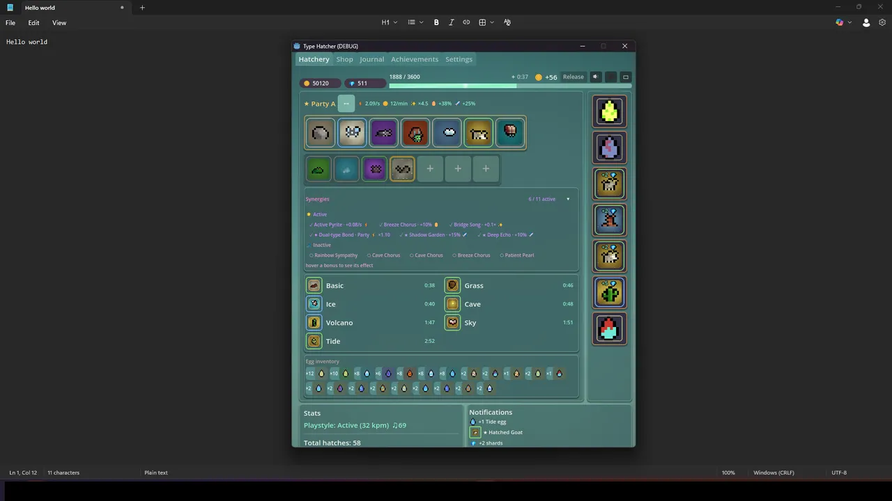 Type Hatcher Screenshot 0