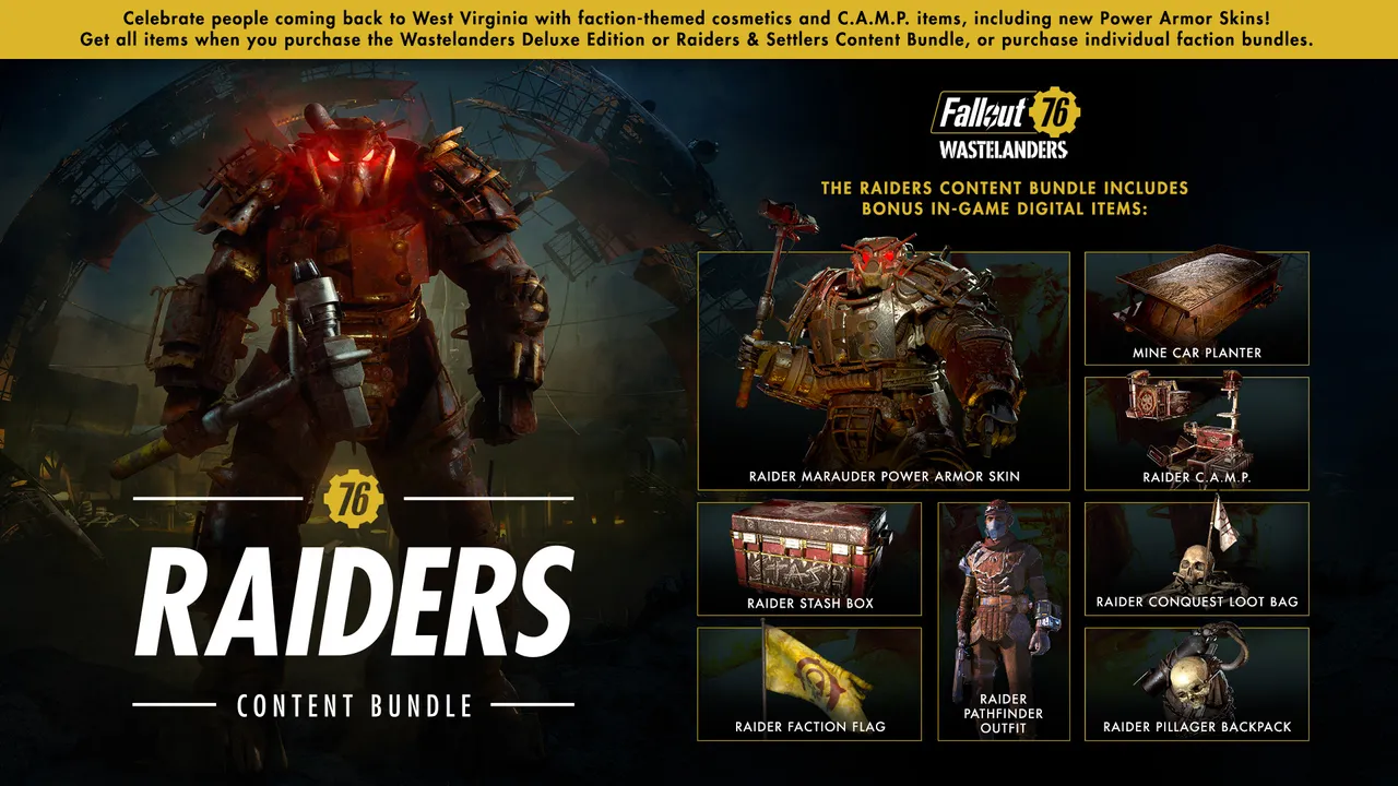 Fallout 76: Raiders Content Bundle Screenshot 0
