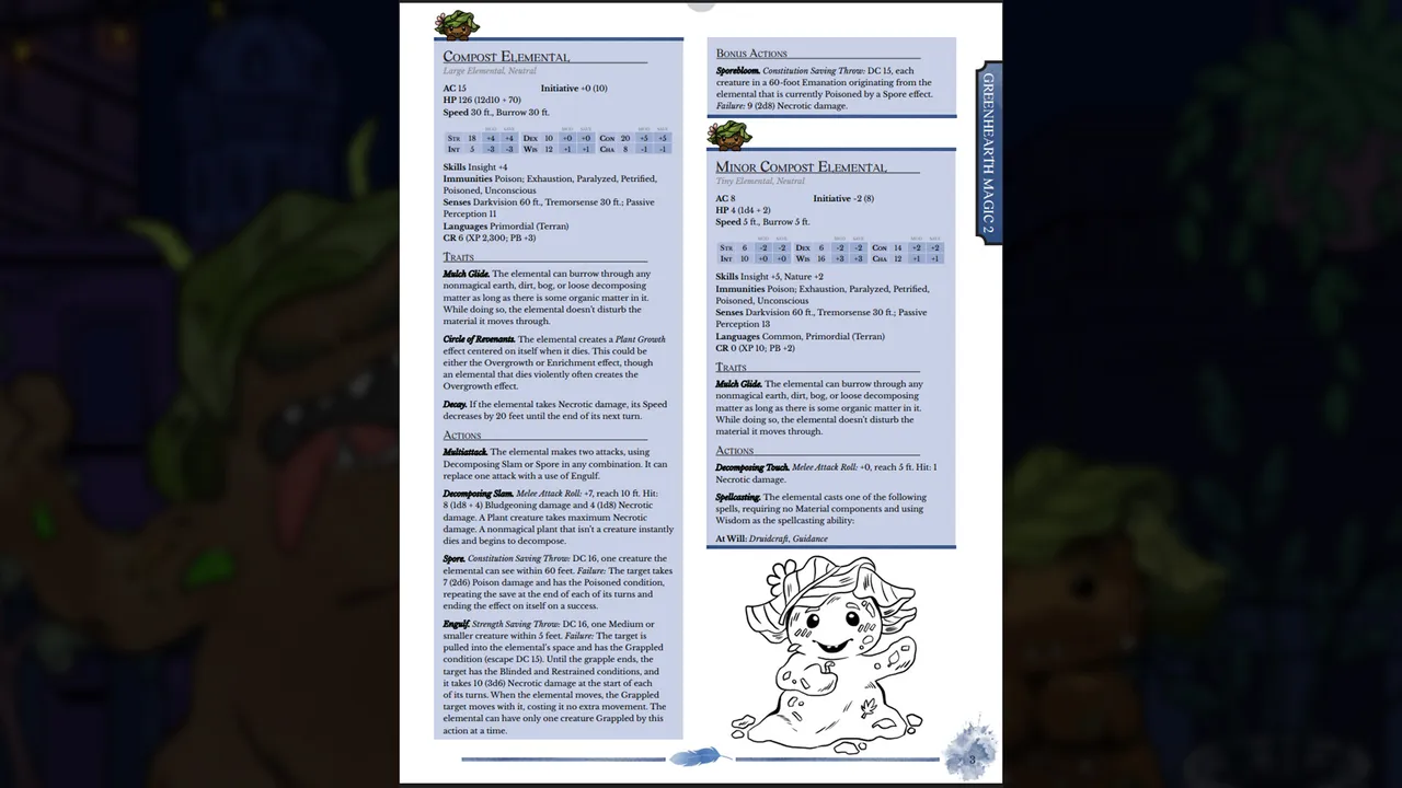 Greenhearth Magic: A companion to Greenhearth Necromancer for 5.5e Screenshot 3