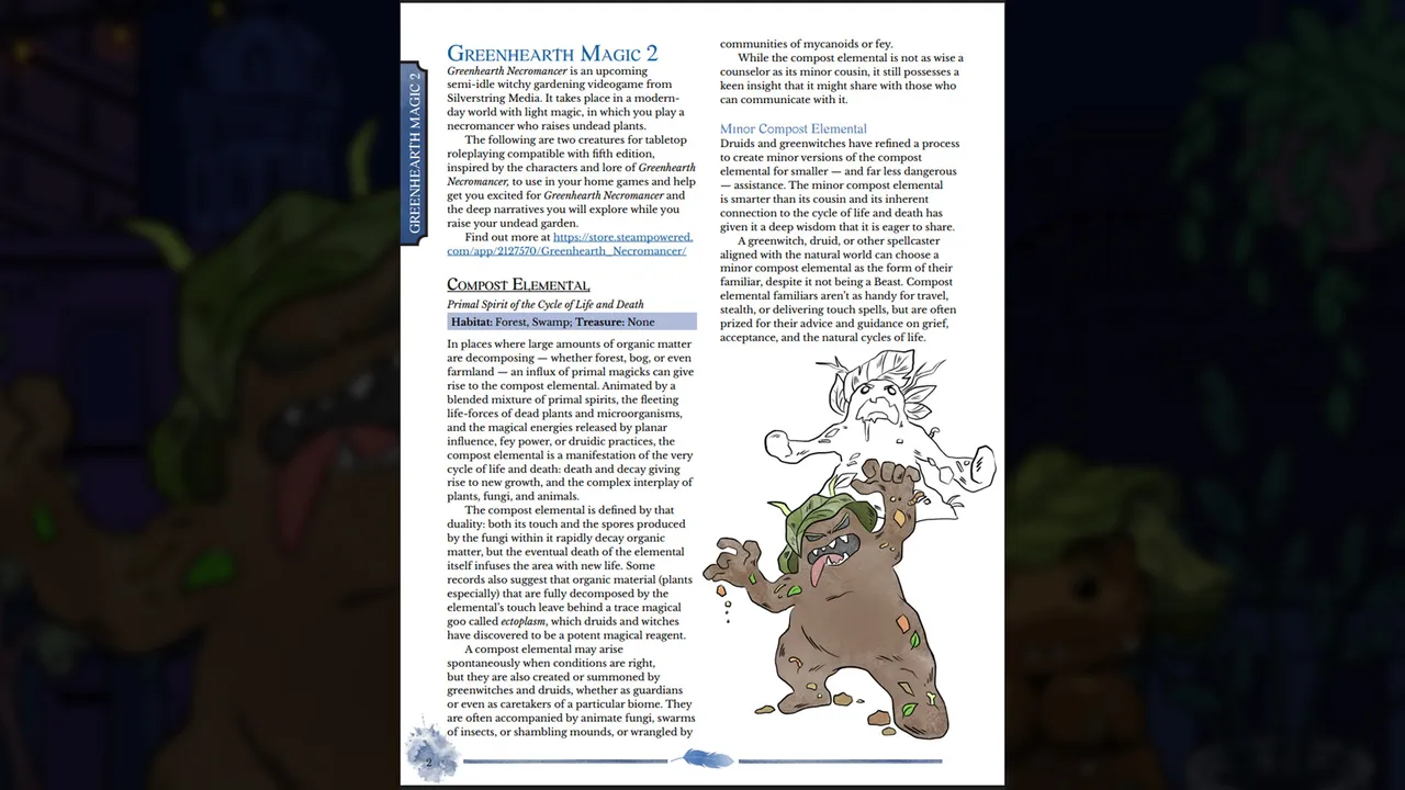 Greenhearth Magic: A companion to Greenhearth Necromancer for 5.5e Screenshot 2