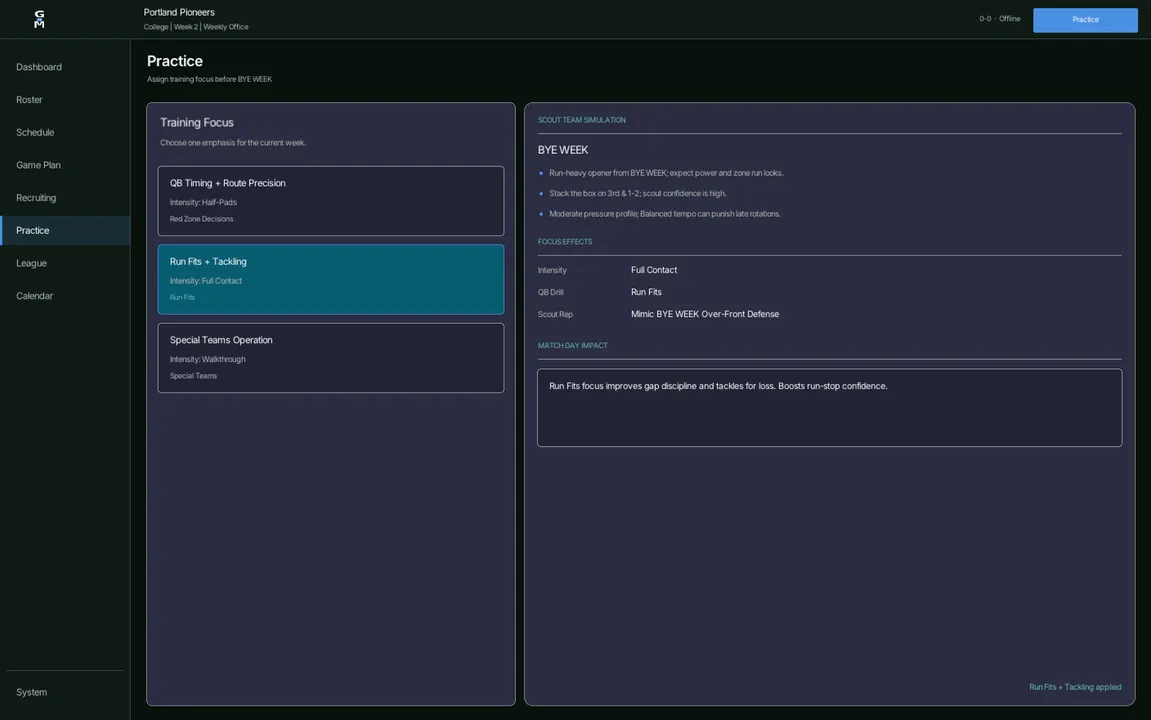 Gridiron Manager Screenshot 3