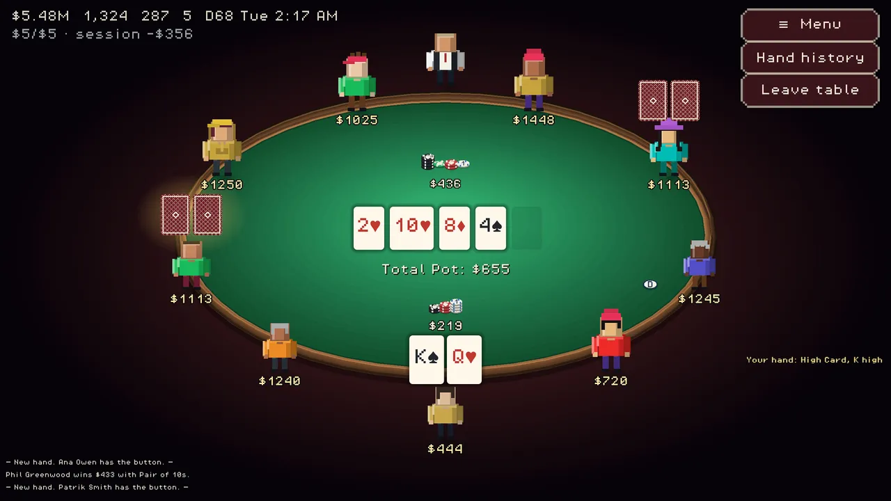 SimPoker Screenshot 2