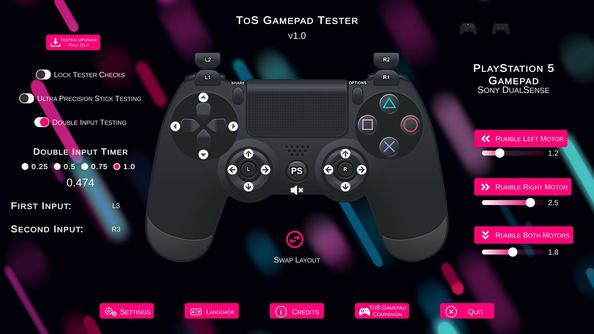 ToS Gamepad Tester Screenshot 4