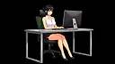 My Deskmate Douki-Cyan Screenshot 0
