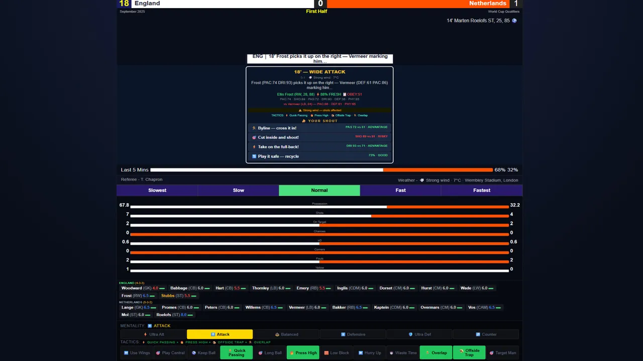 Sim: World Cup Manager Screenshot 6