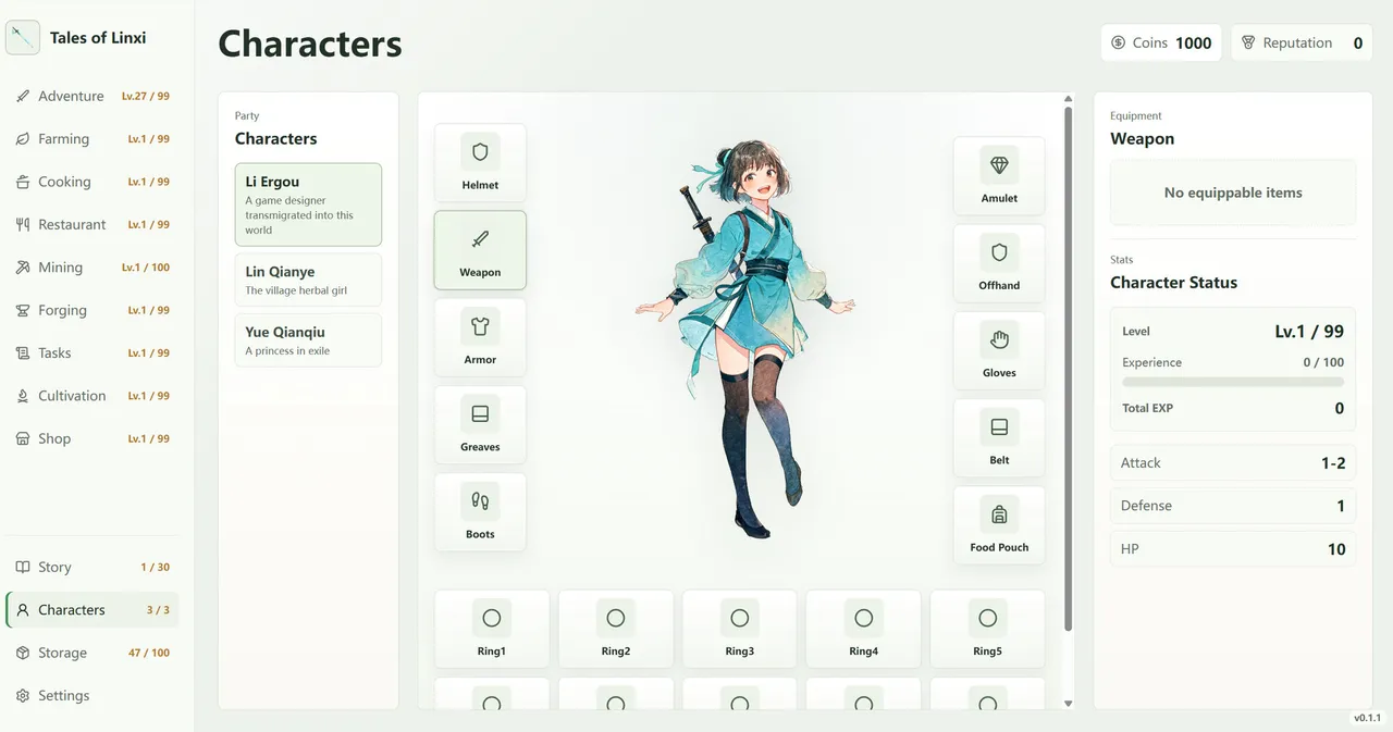 Tales of Linxi: Idle Wuxia Village Screenshot 3