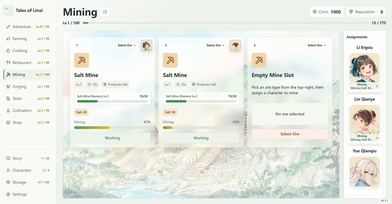 Tales of Linxi: Idle Wuxia Village Screenshot 5