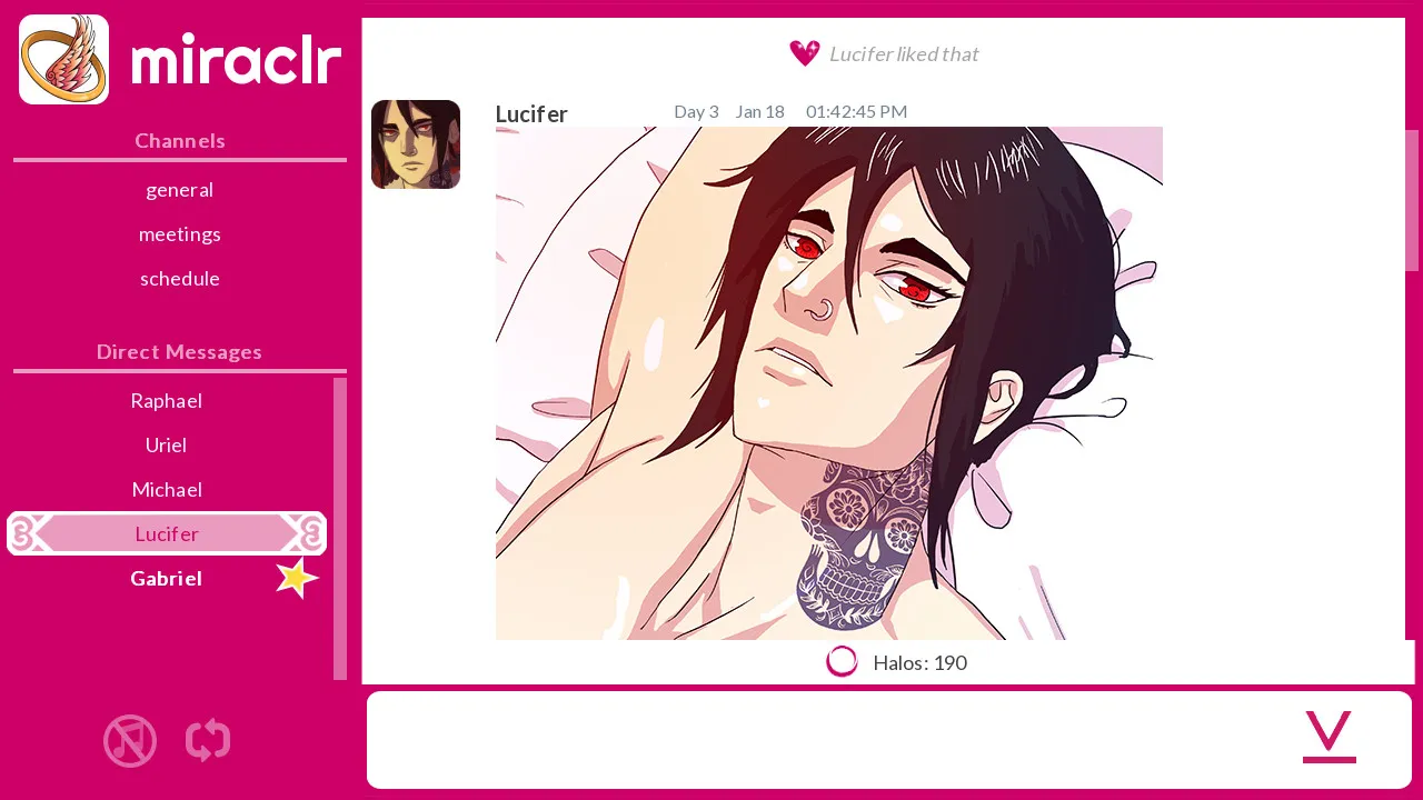 miraclr - Divine Dating Sim Screenshot 0