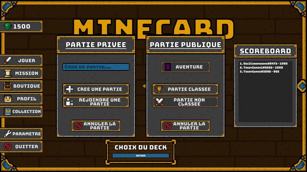 Minecard Screenshot 2