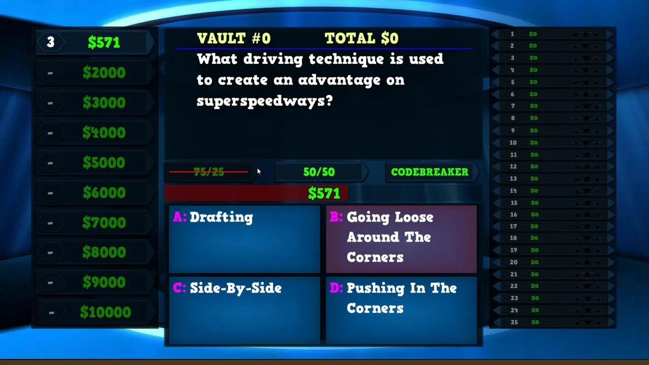 Trivia Vault: Auto Racing Trivia Screenshot 2