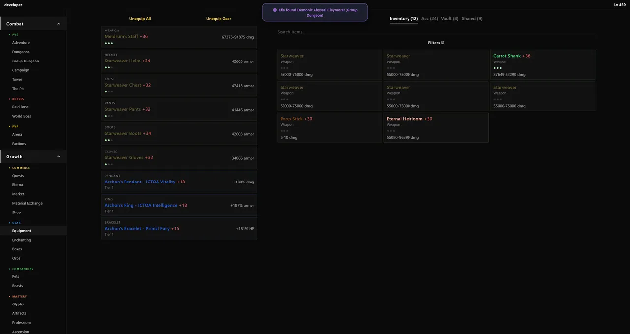 Eternal Quest Screenshot 2