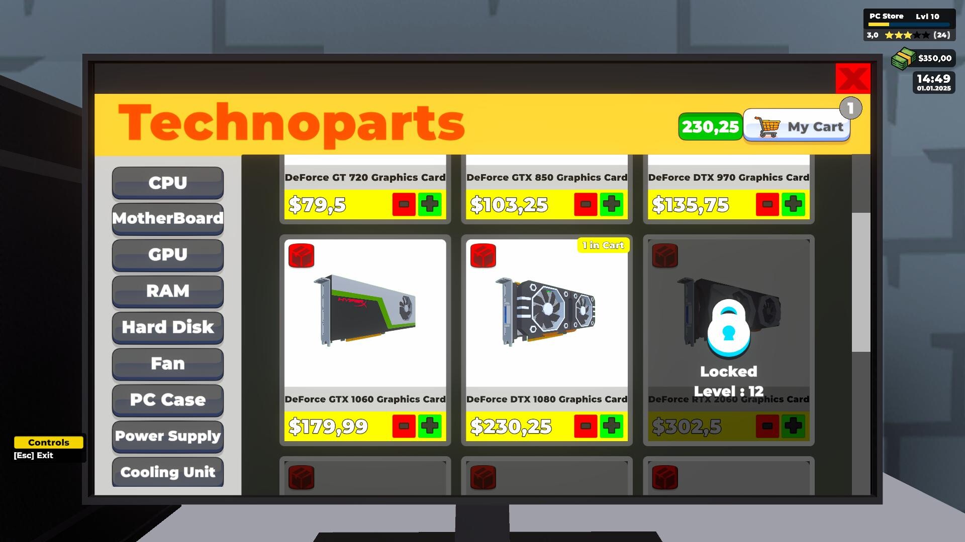 PC Store Simulator Demo Screenshot 2