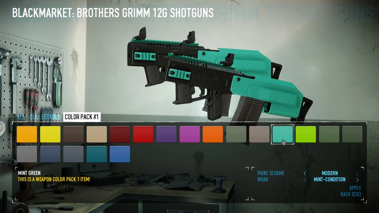 PAYDAY 2: Weapon Color Pack 1 Screenshot 2