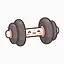 Restored: Black Dumbbell icon
