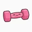 Restored: Pink Dumbbell icon