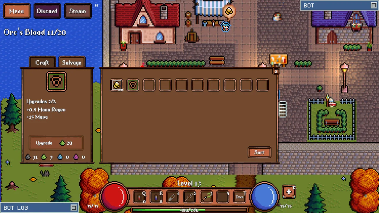 Game About Botting in an MMORPG Demo Screenshot 12