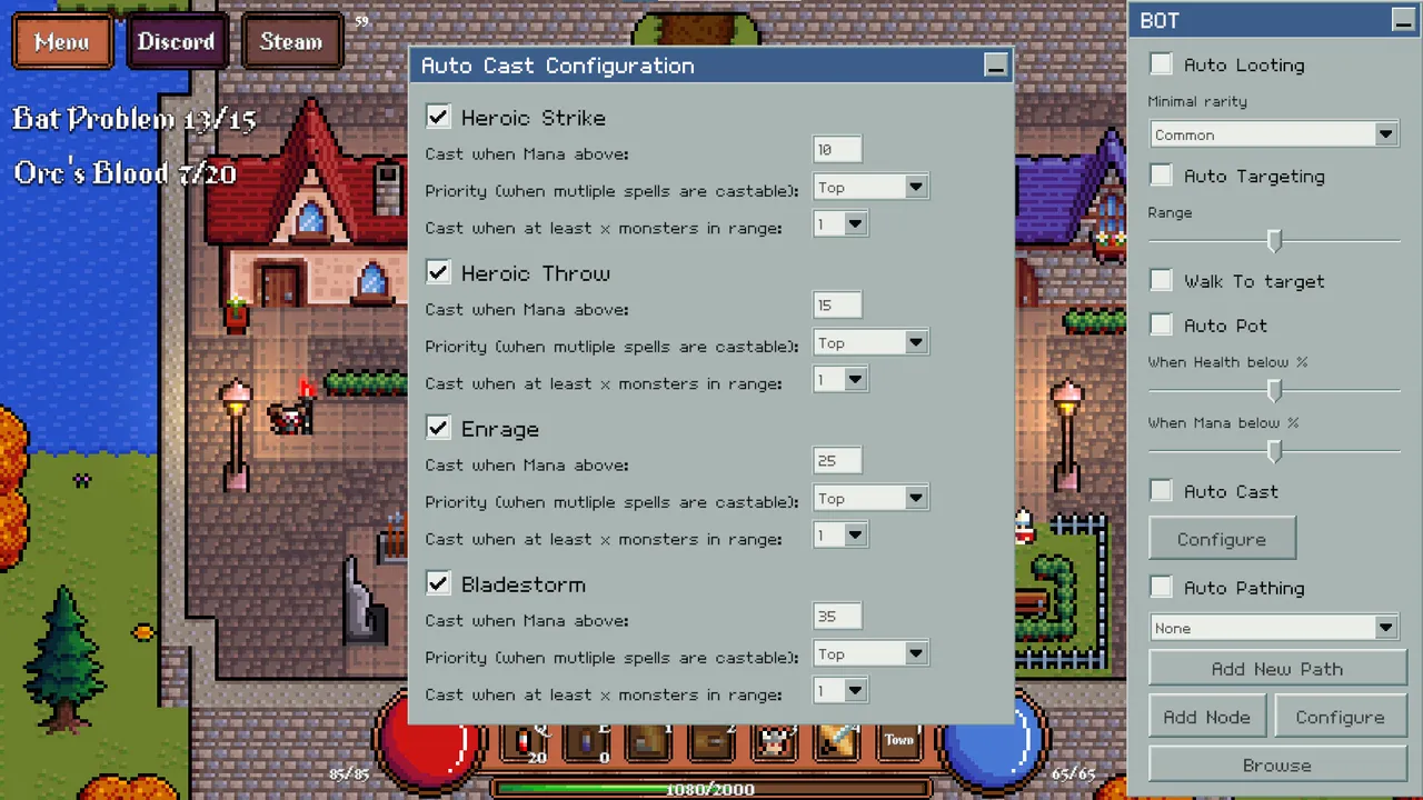 Game About Botting in an MMORPG Demo Screenshot 2