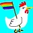 rainbow rooster