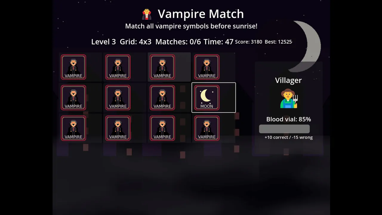Vampire Match Screenshot 3