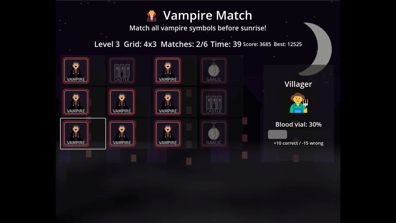 Vampire Match Screenshot 2