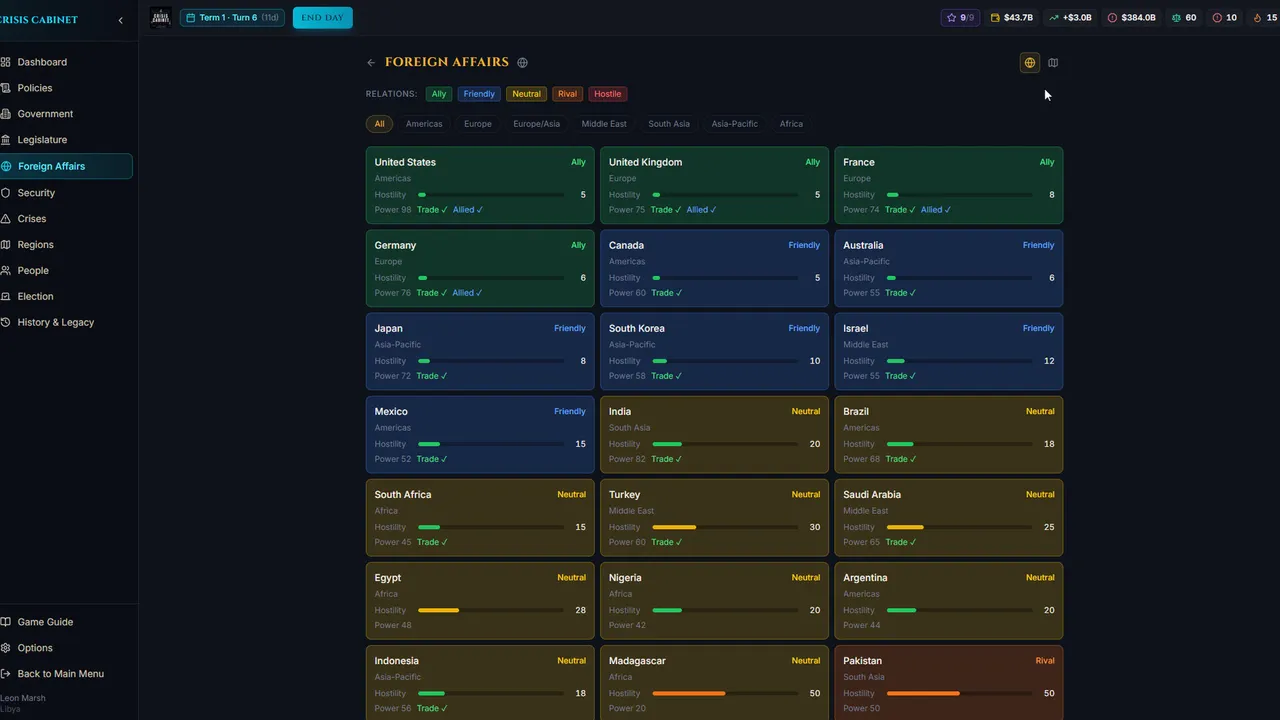 Crisis Cabinet Screenshot 0