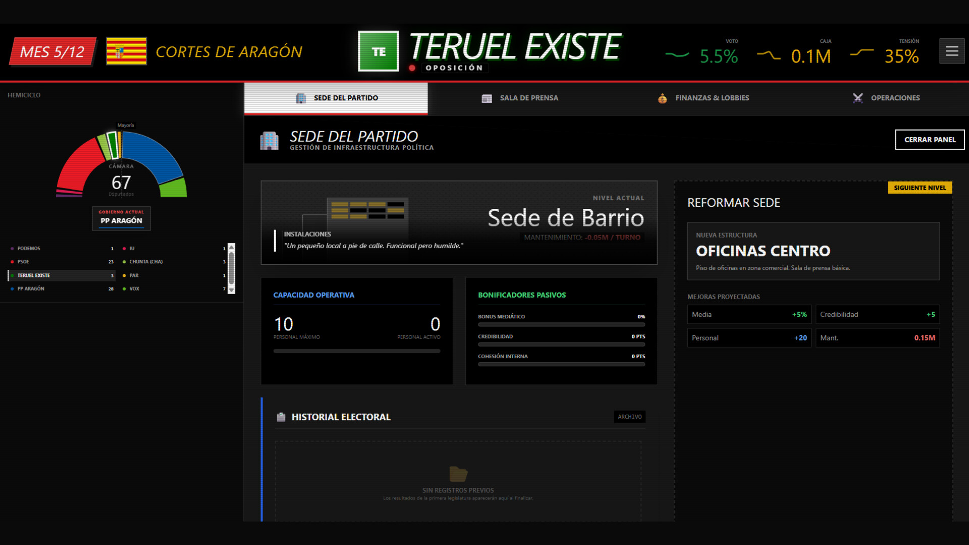 SIM Election Screenshot 2