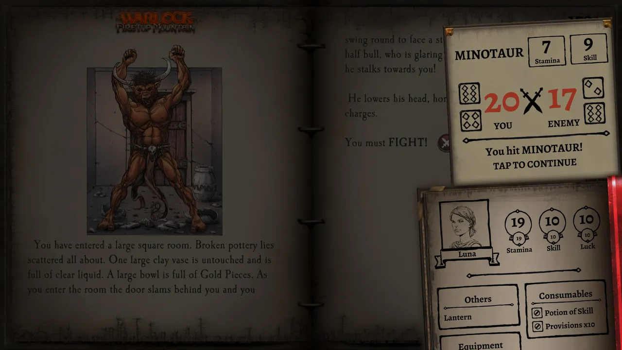 The Warlock of Firetop Mountain (Fighting Fantasy Classics) Screenshot 1