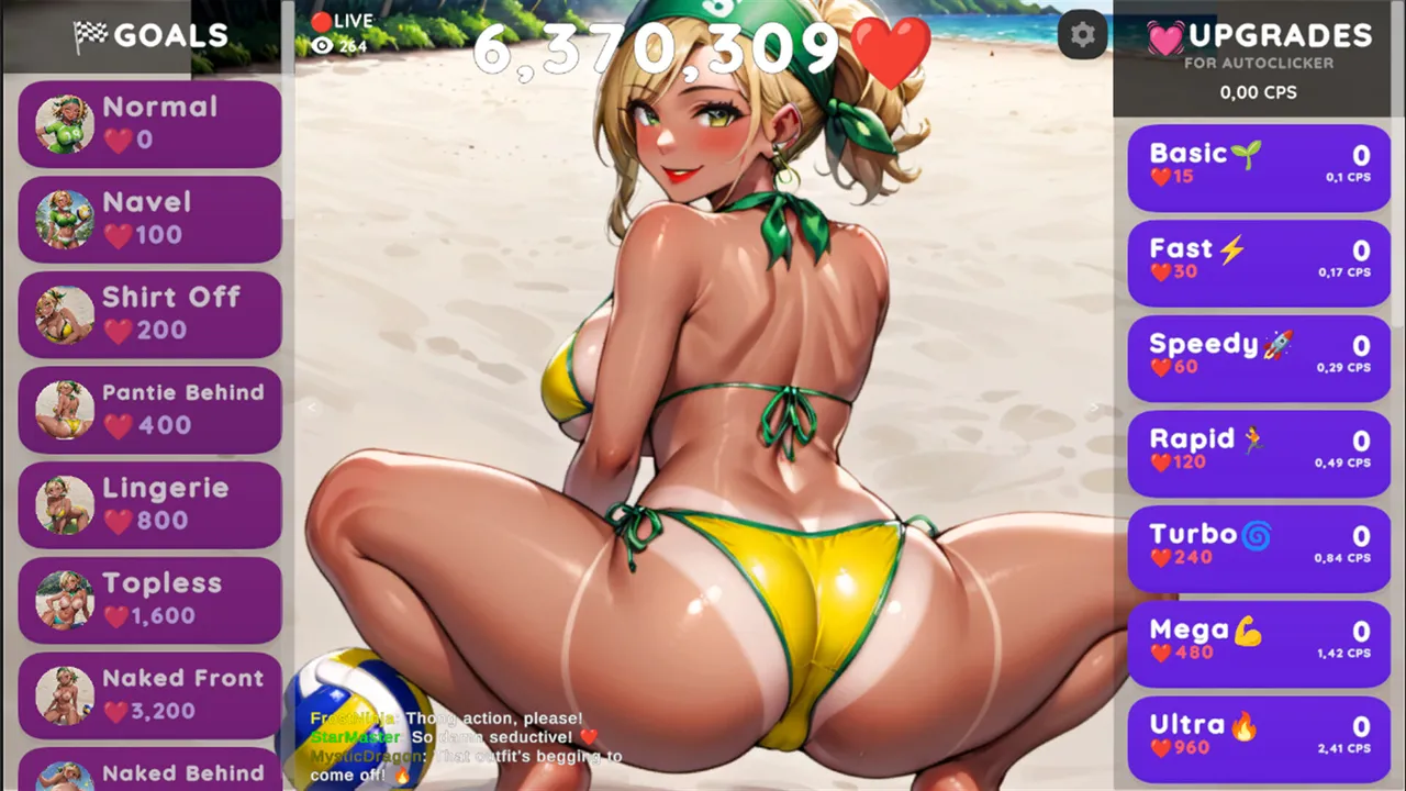 Hentai Clicker: Kaia is streaming Screenshot 5