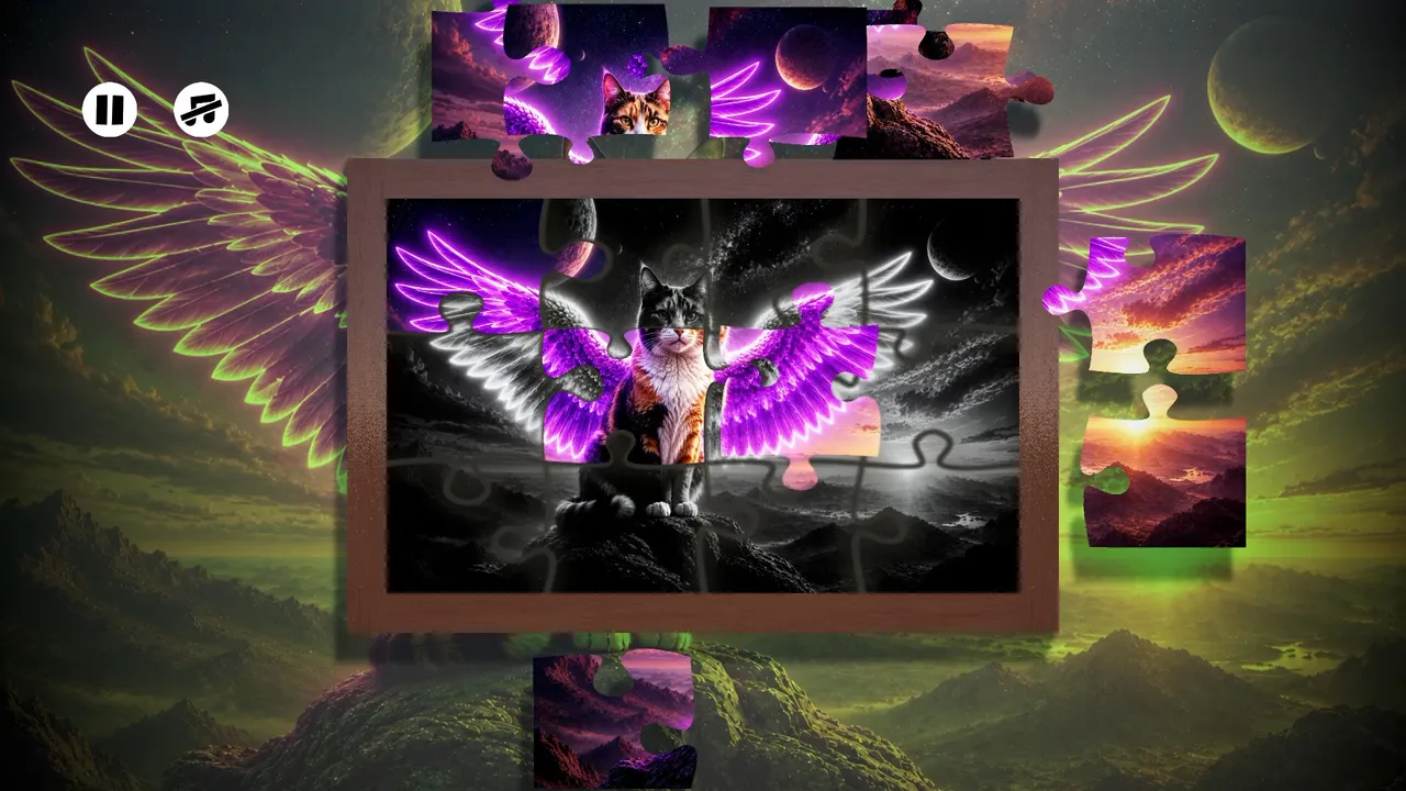 Puzzles: Space Cats Screenshot 1
