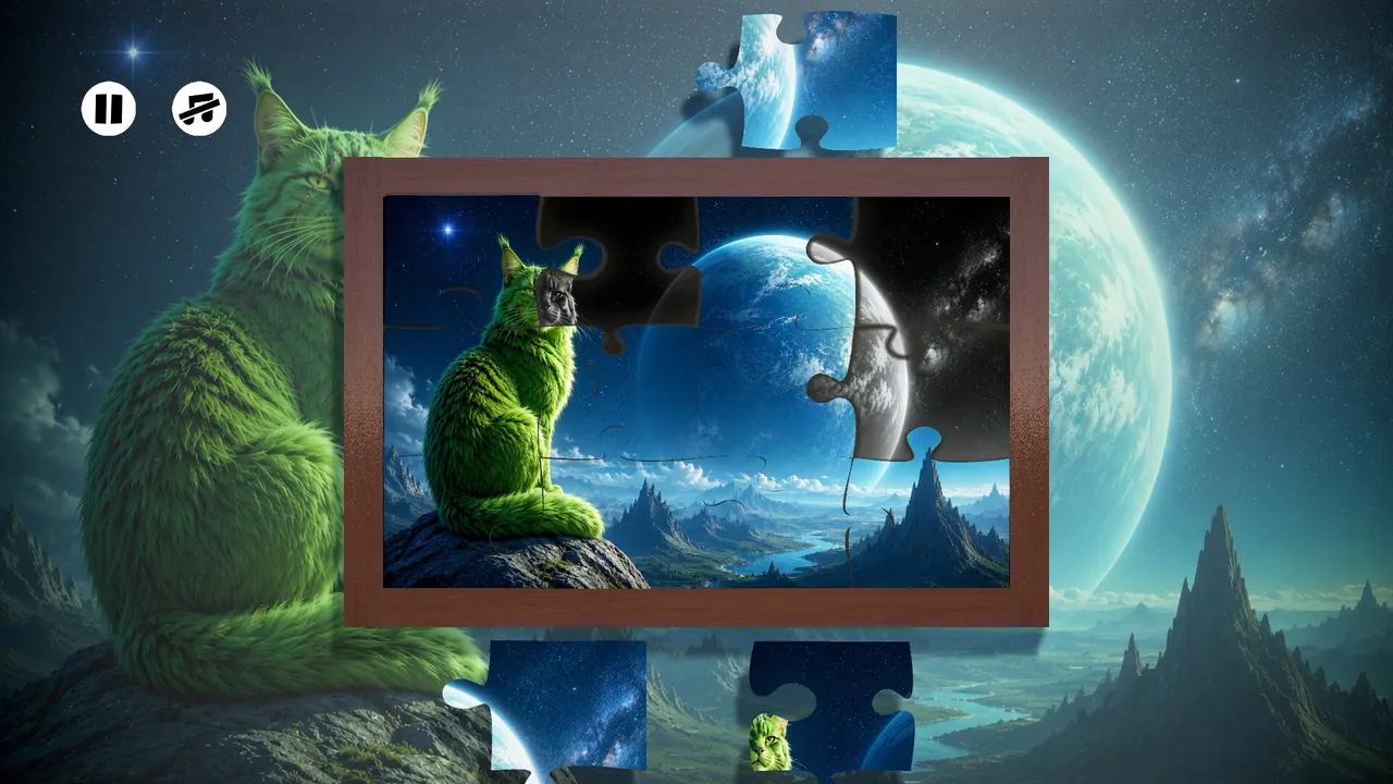 Puzzles: Space Cats Screenshot 0