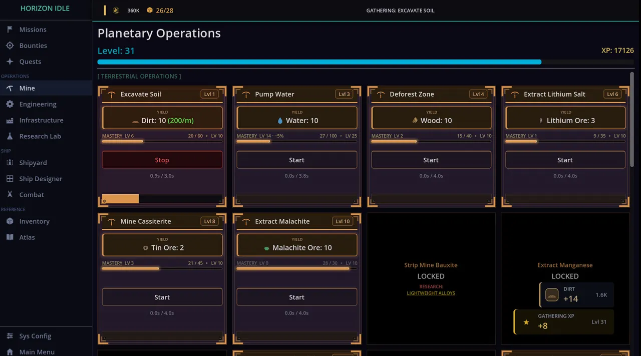 Horizon Idle Screenshot 0