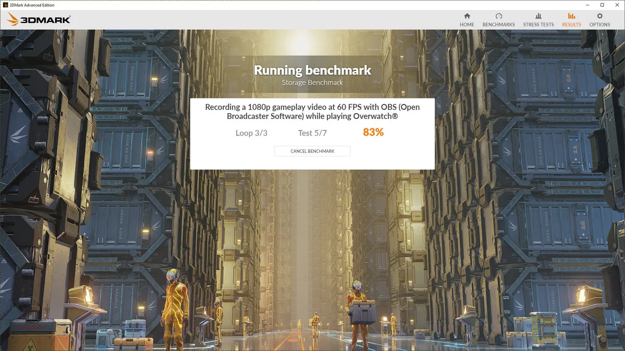 3DMark Storage Benchmark Screenshot 1
