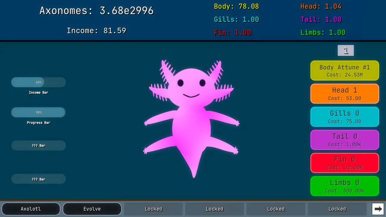 Axomorph Idle Screenshot 2