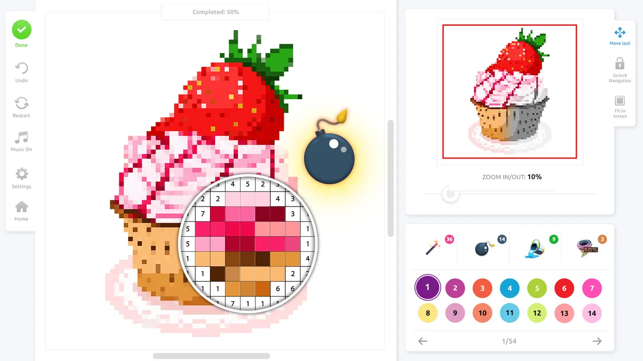 Pixel Art Coloring Book - Full Version Screenshot 2