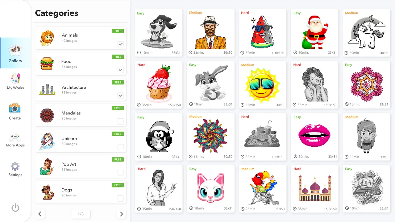 Pixel Art Coloring Book - Full Version Screenshot 0