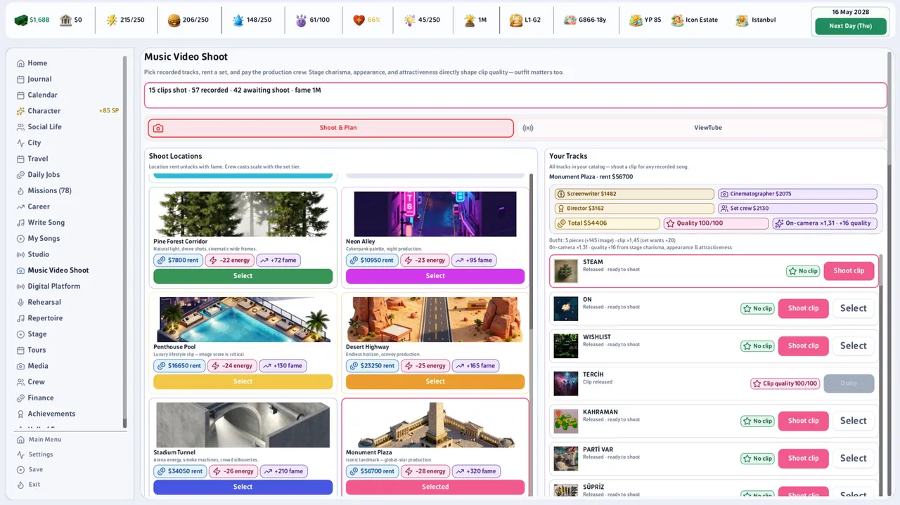 Pop Star Life Demo Screenshot 9