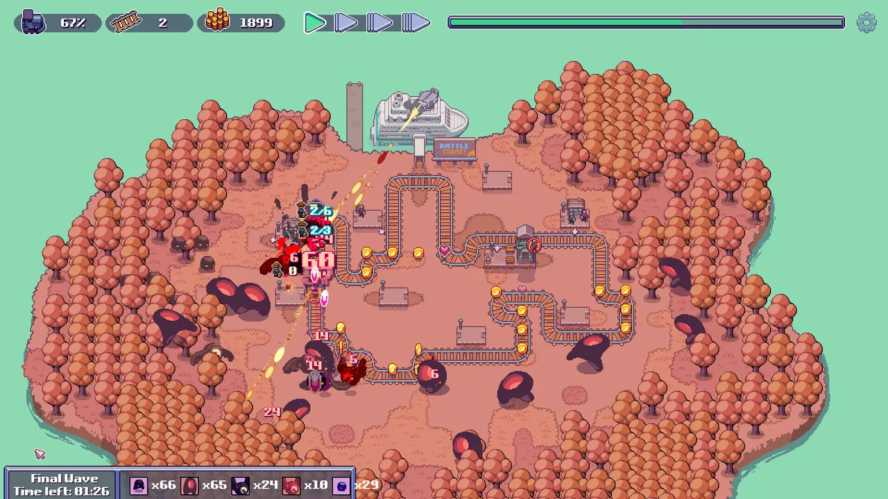 Choo Choo Defenders Demo Screenshot 0