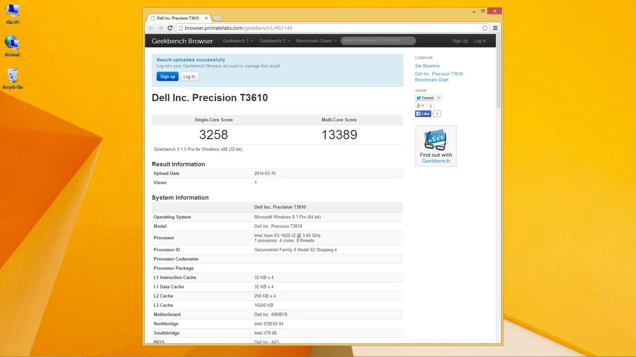 Geekbench 3 Screenshot 3
